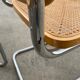 Lot de 4 chaises Cesca modèle b32 en chrome fabriqué en italie par Marcel Breuer