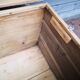 Antique chest, vintage wooden trunk