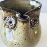 Pichet zoomorphe hibou en grès vintage