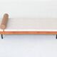 Dutch daybed in teak, metal and wool, mid-century, The Netherlands, 1960