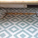 Marble and brass coffee table