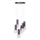 Mid-Century Chandelier in Steel by Elektroinstala Jílové, Czech, 1960s
