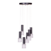 Mid-Century Chandelier in Steel by Elektroinstala Jílové, Czech, 1960s