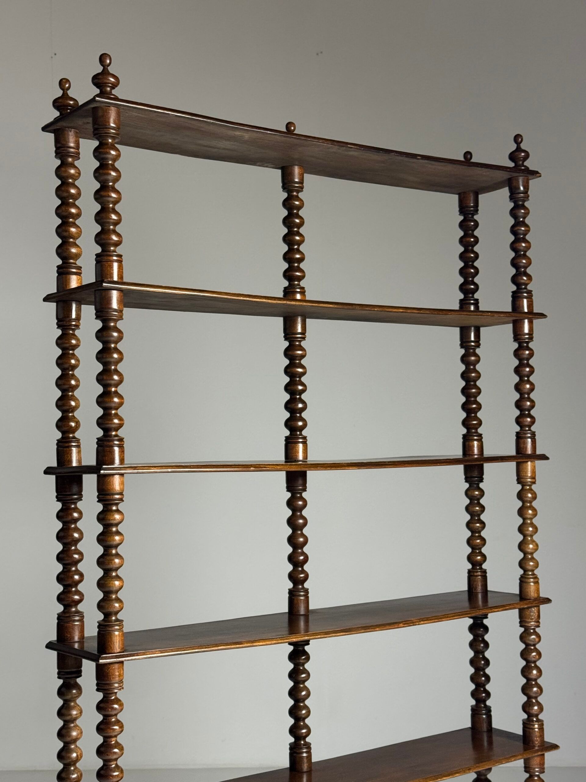 Bobbin bookcase / French antique bookshelf