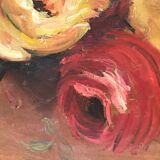 Vintage old rose painting