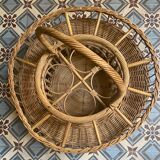 Rattan bottle racks