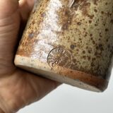 Pyrite ceramic stoneware pitcher signed Truchon Oletta Corse