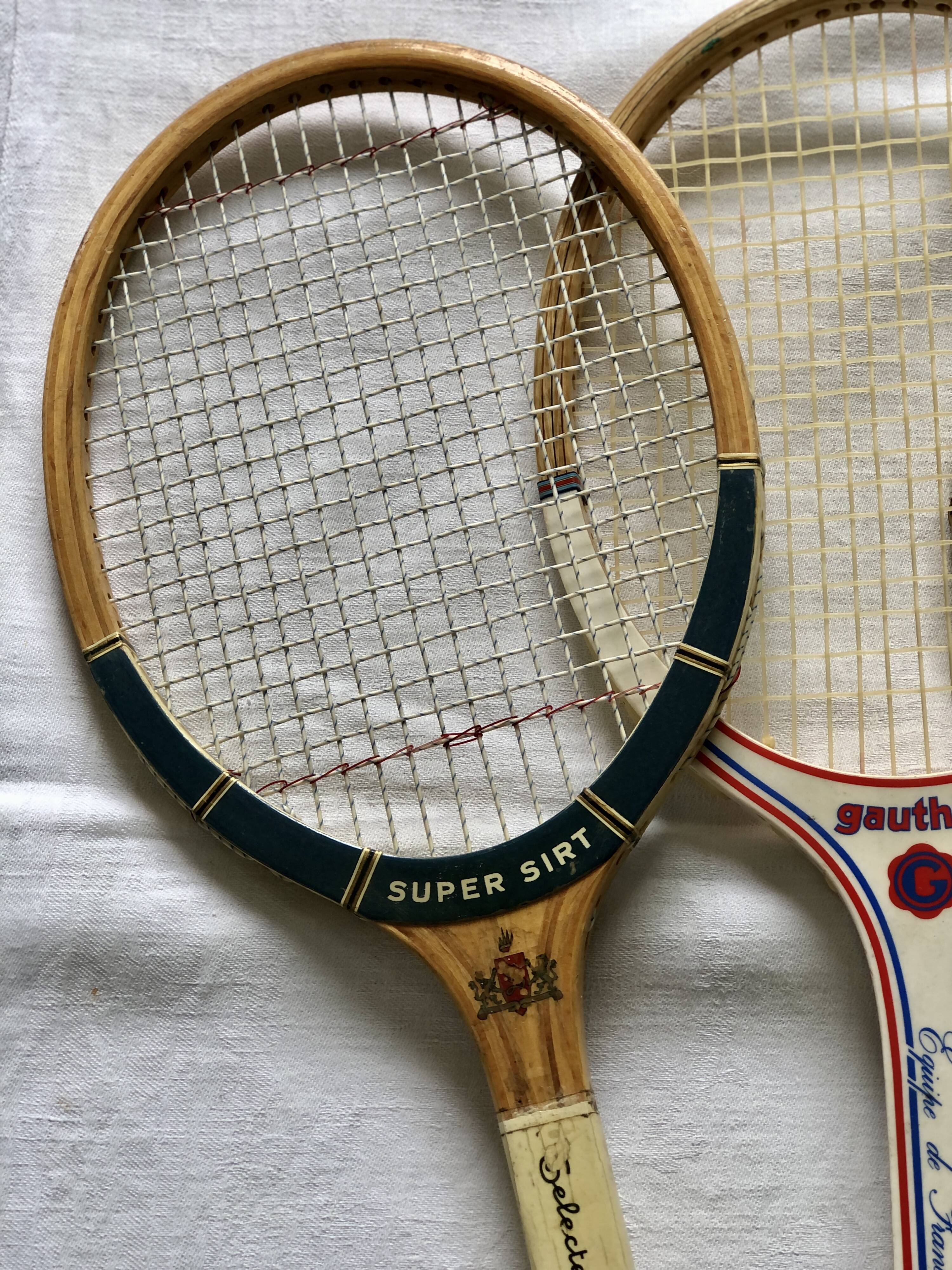 Lot of 4 vintage tennis rackets