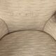 Pair of vintage 1950s armchairs in white fabric, Italian design