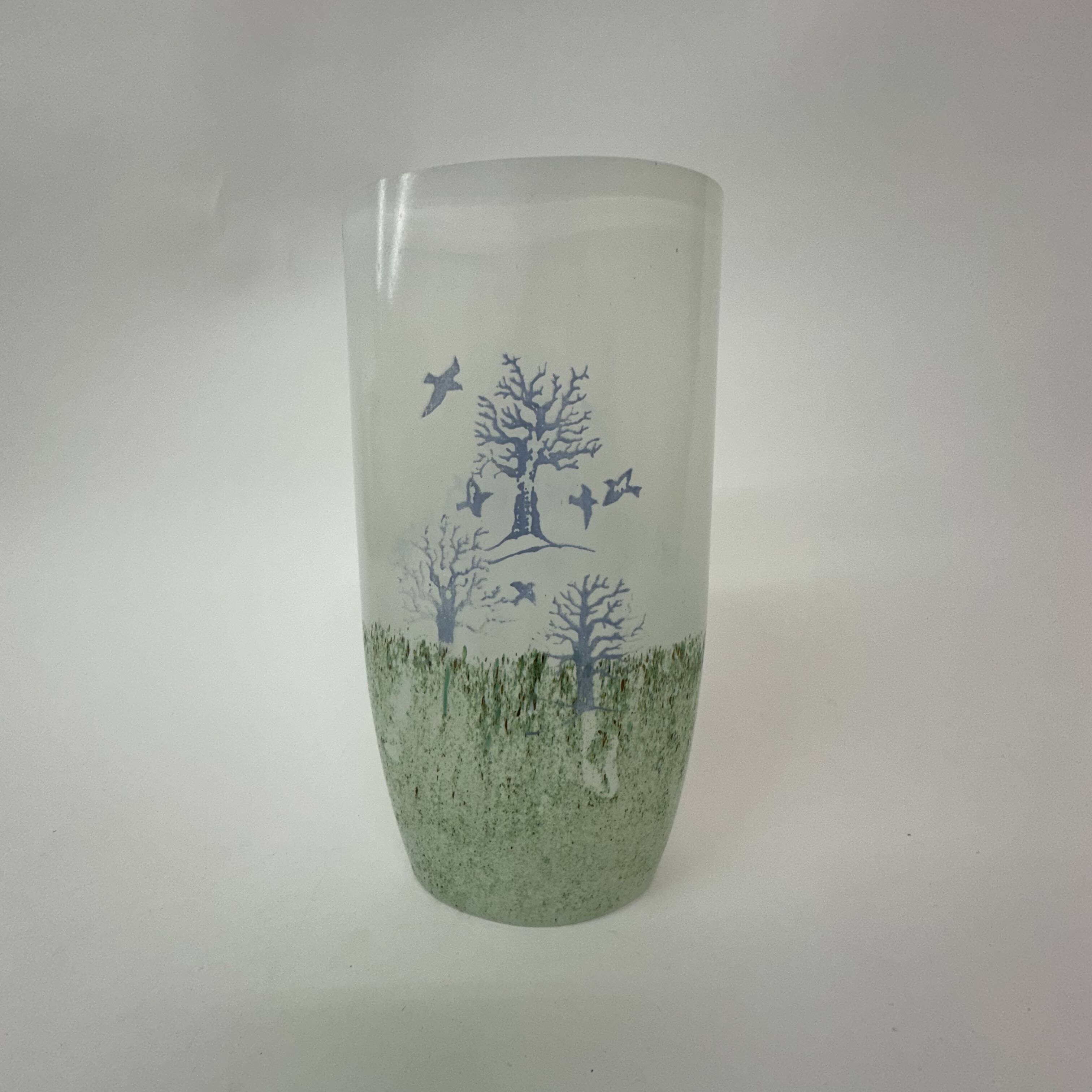Kjell Engman pour le vase Kosta Boda 'Oktober', années 1990