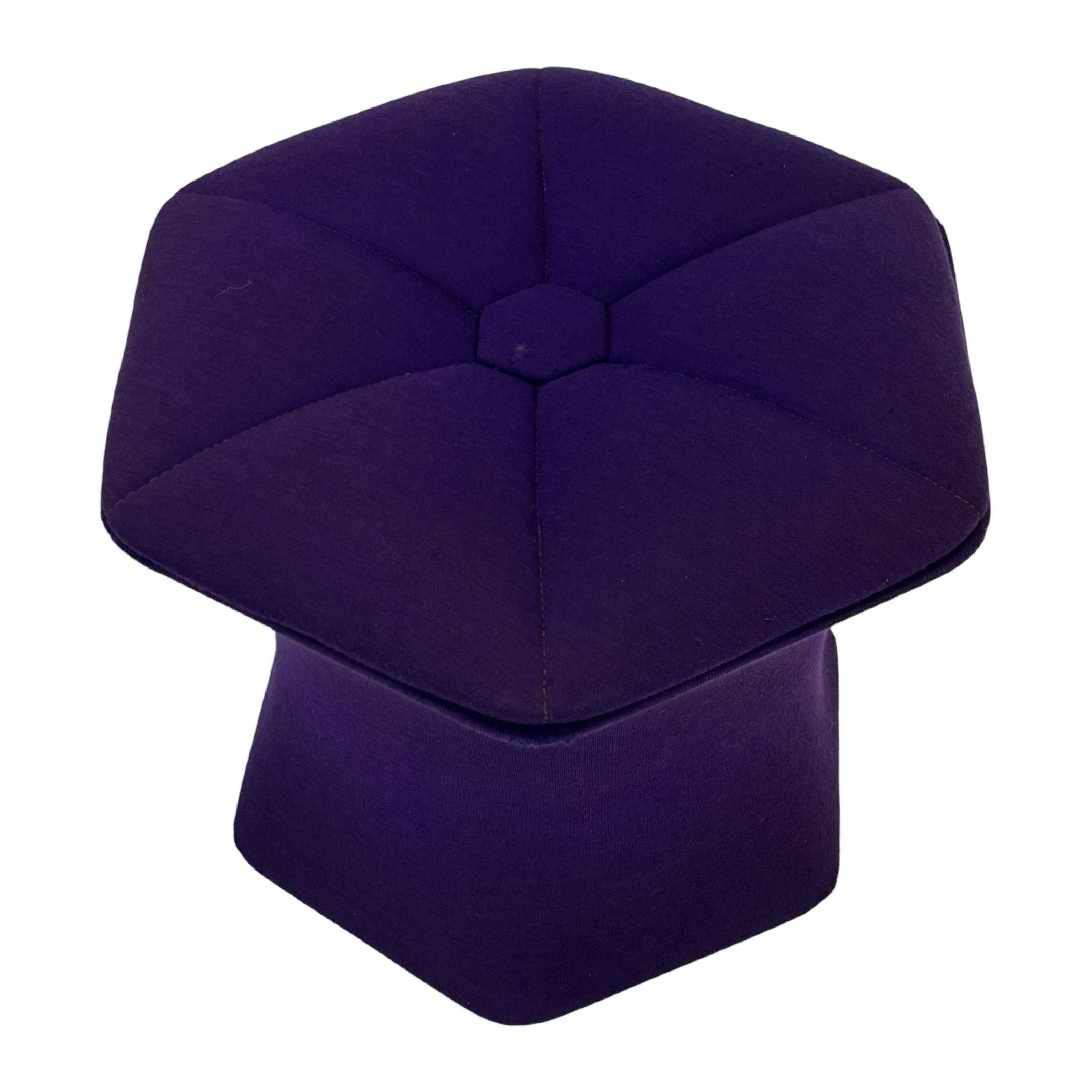 Vintage mushroom hocker or stool with storage compartment Netherlands 70's