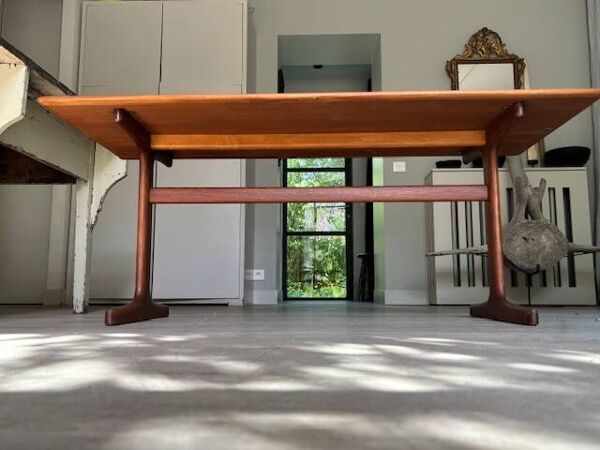 Table basse en teck de Karl-Erik Ekselius - Suède années 60