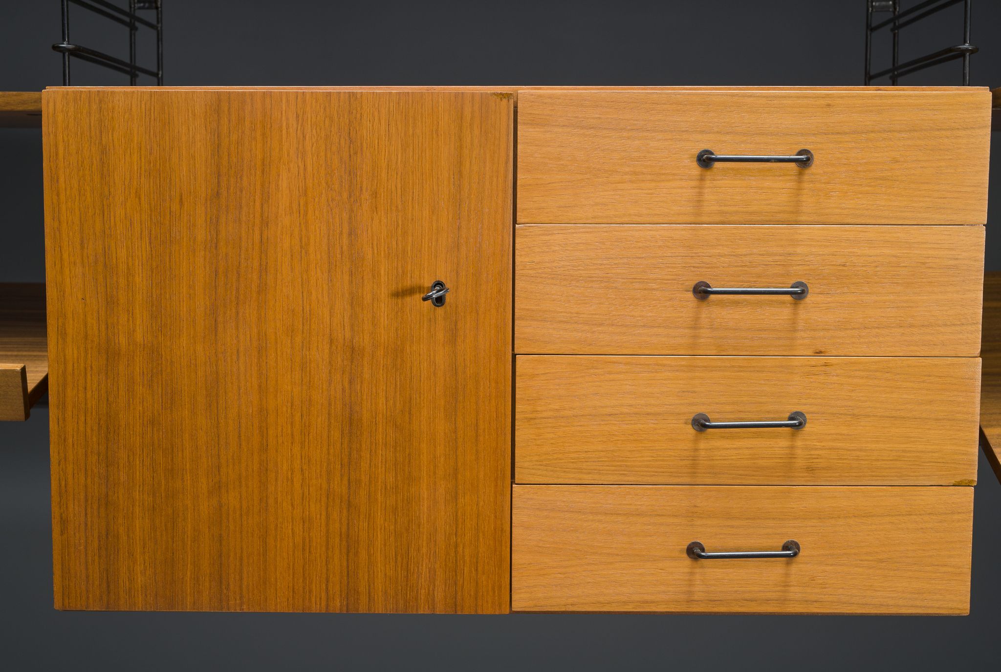 Teak Shelf System from Musterring International, 1960s, Set of 19
