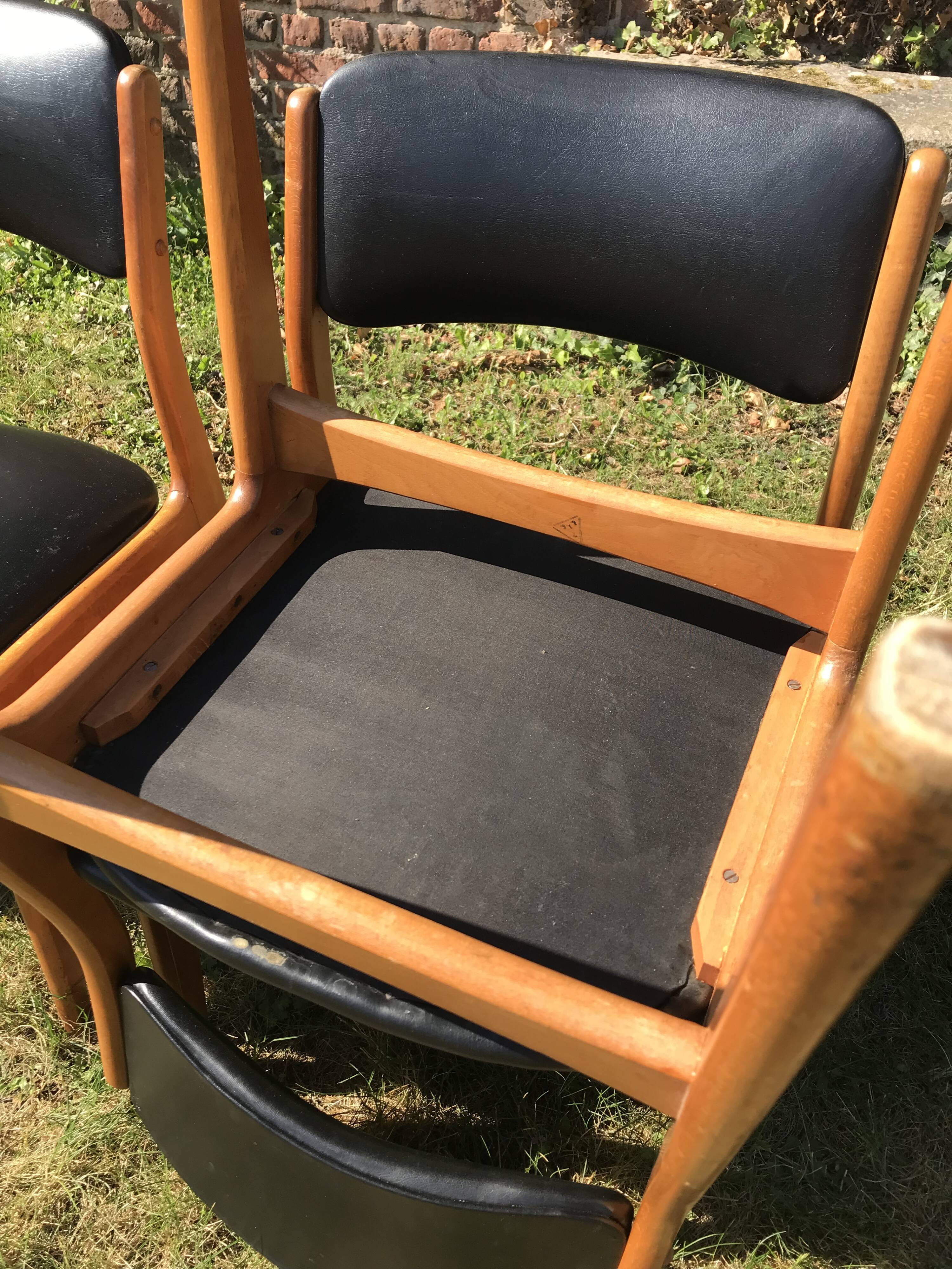 Set de 6 chaises scandinave