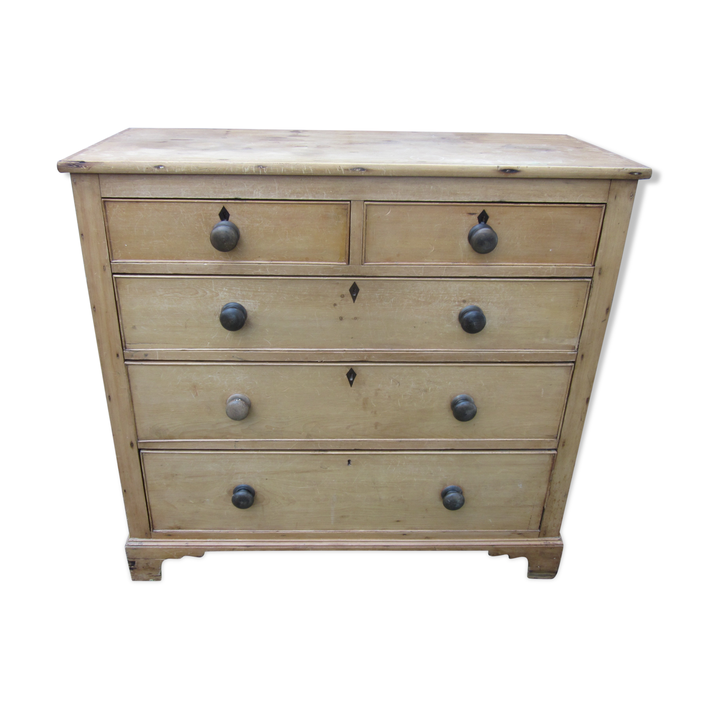 Antique pine chest of drawers