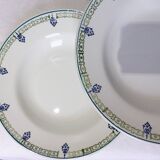 4 vintage St Amand deep plates 211257