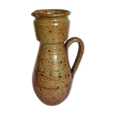 XXL potter's pitcher in Art-populaire pyrite stoneware early twentieth century