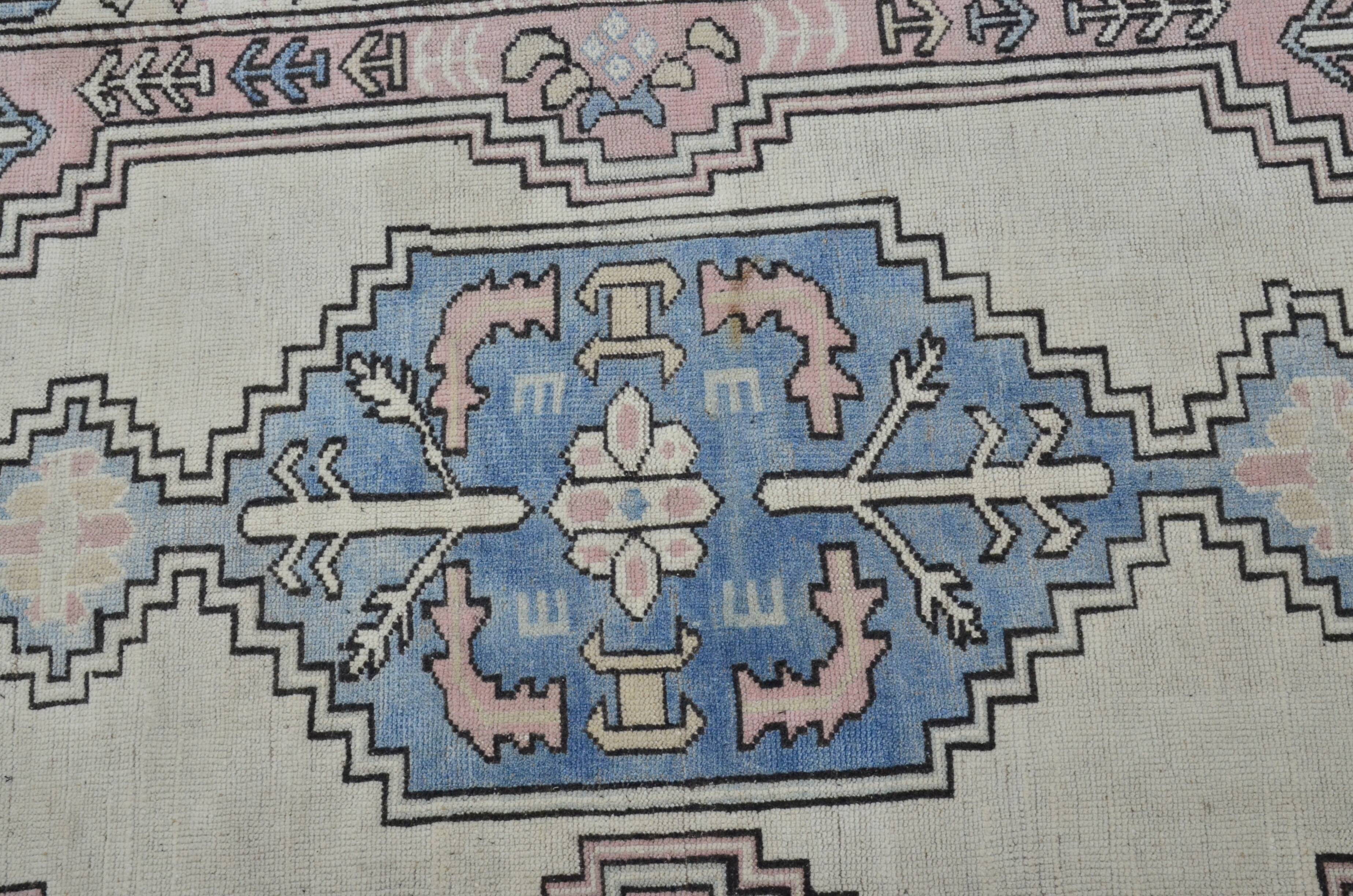 Handmade wool Oushak rug sku 3551