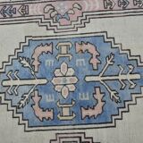 Handmade wool Oushak rug sku 3551