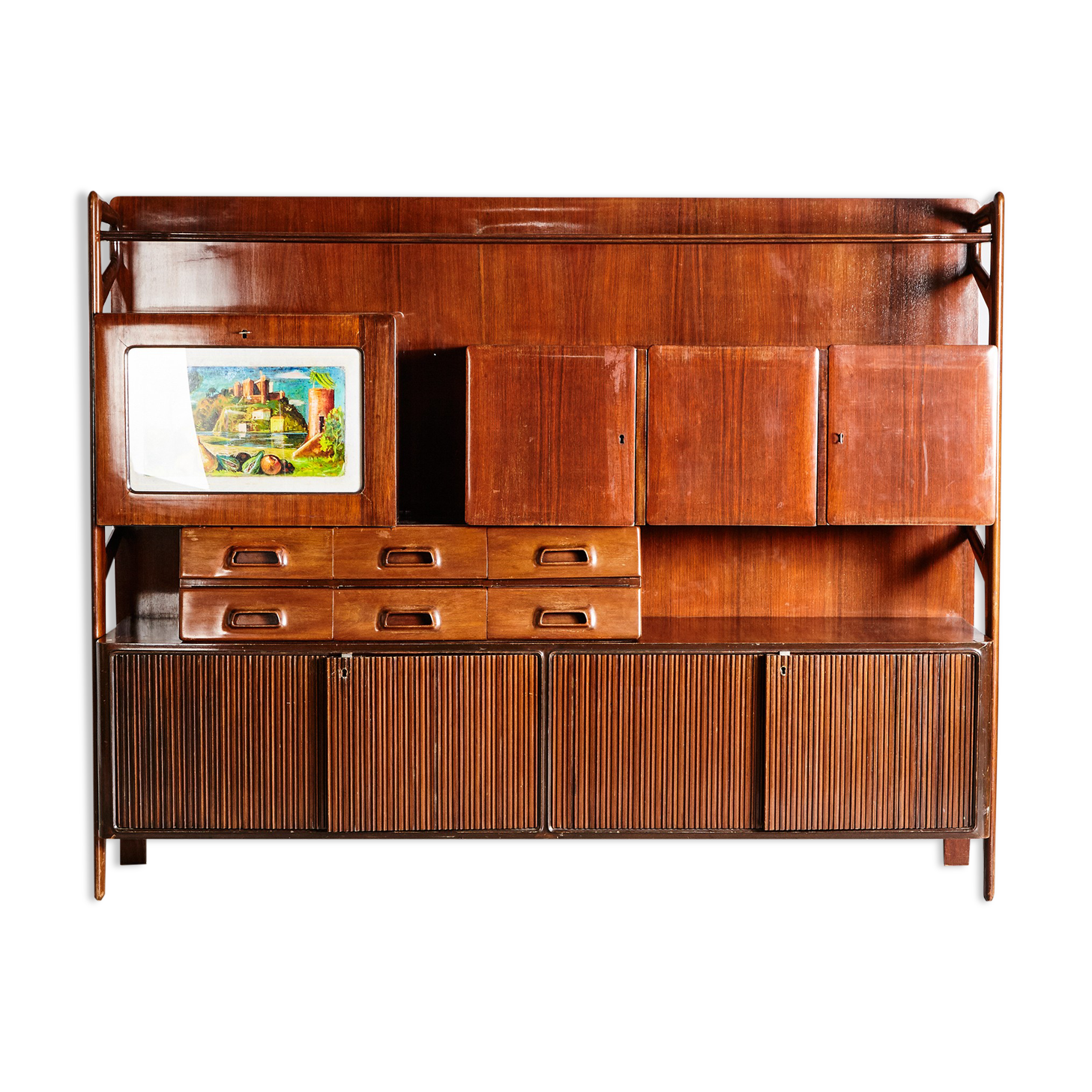 Italian rosewood highboard