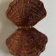 Empty corrugated shell pocket in wicker basket makers