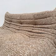 Vintage Original Bouclé Togo 3-Seater by Michel Ducaroy for Ligne Roset