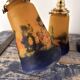 Lot de 3 appliques murales tulipes vintage