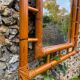Vintage bamboo mirror 1970