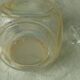 Carafe en verre emaille legras email gras fin 19 eme