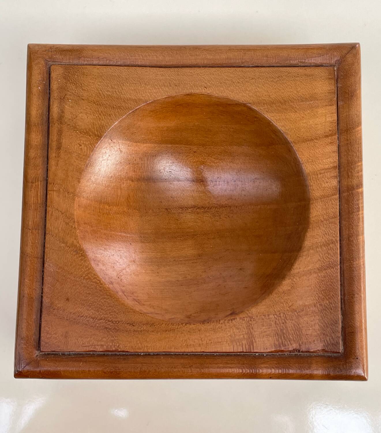 Solid wood catchall - Scandinavian style - modernist - 70s