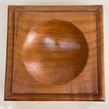 Solid wood catchall - Scandinavian style - modernist - 70s