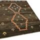 Hand-Knotted Turkish Contemporary 150 cm x 194 cm Brown Wool Carpet