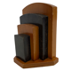 2 Serre-livres en bois design minimaliste
