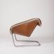 Fauteuil en cuir "Boxer" Kwok Hoi Chan pour Steiner, 1970s