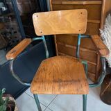 Vintage schoolmaster armchair