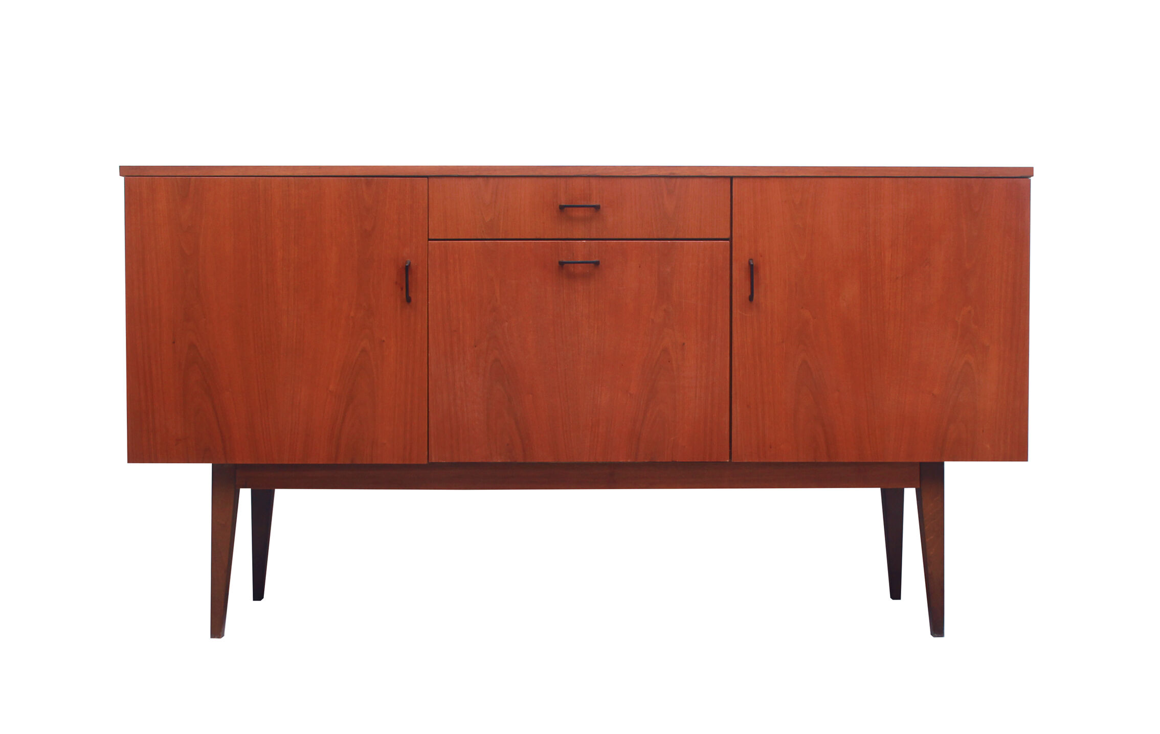 1960s sideboard in walnut with bar case