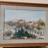 Oil on canvas Marino Scardigli (Pistoia, 1921-Pescia, 2005) - Tuscan landscape