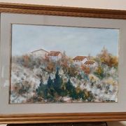Oil on canvas Marino Scardigli (Pistoia, 1921-Pescia, 2005) - Tuscan landscape