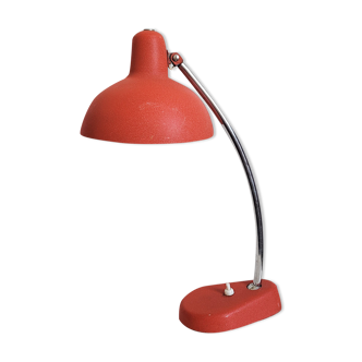 Lampe de bureau rouge rétro année 50