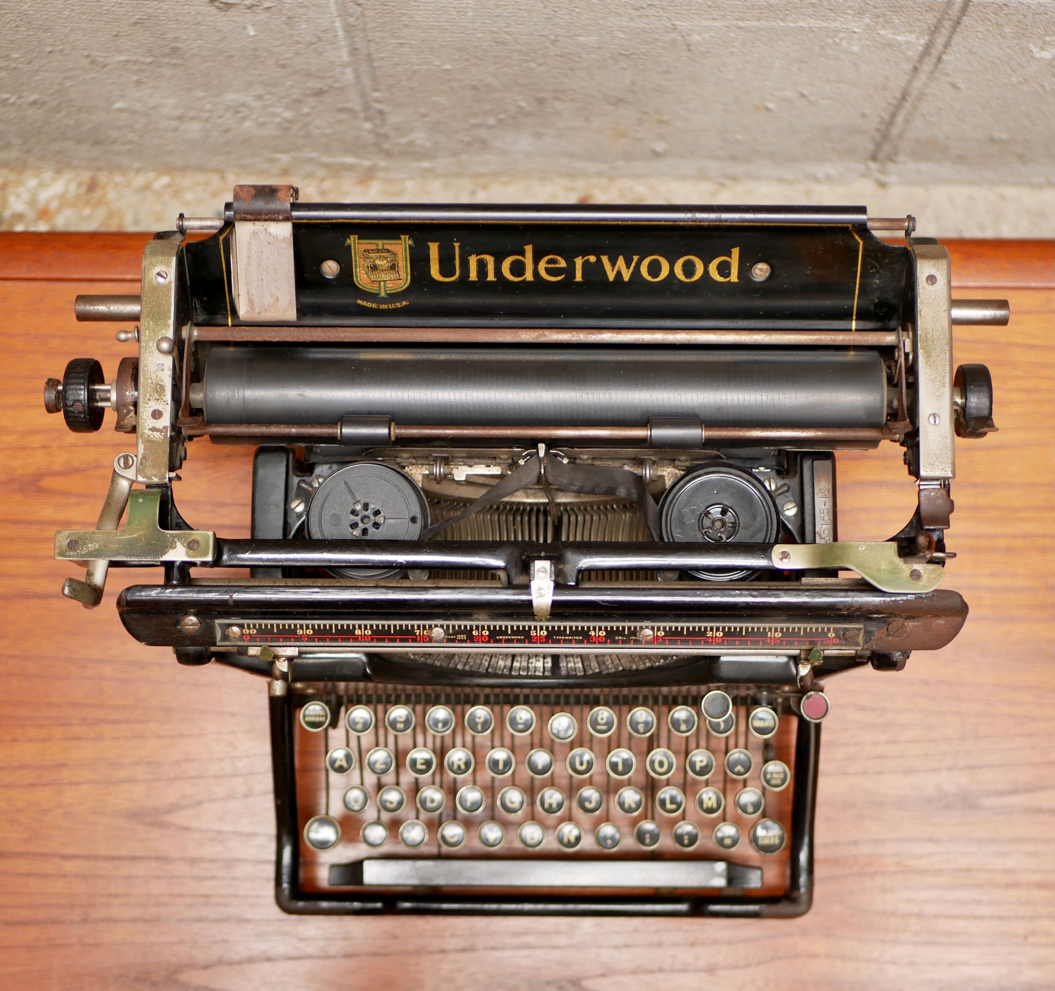 Underwood typewriter early twentieth century