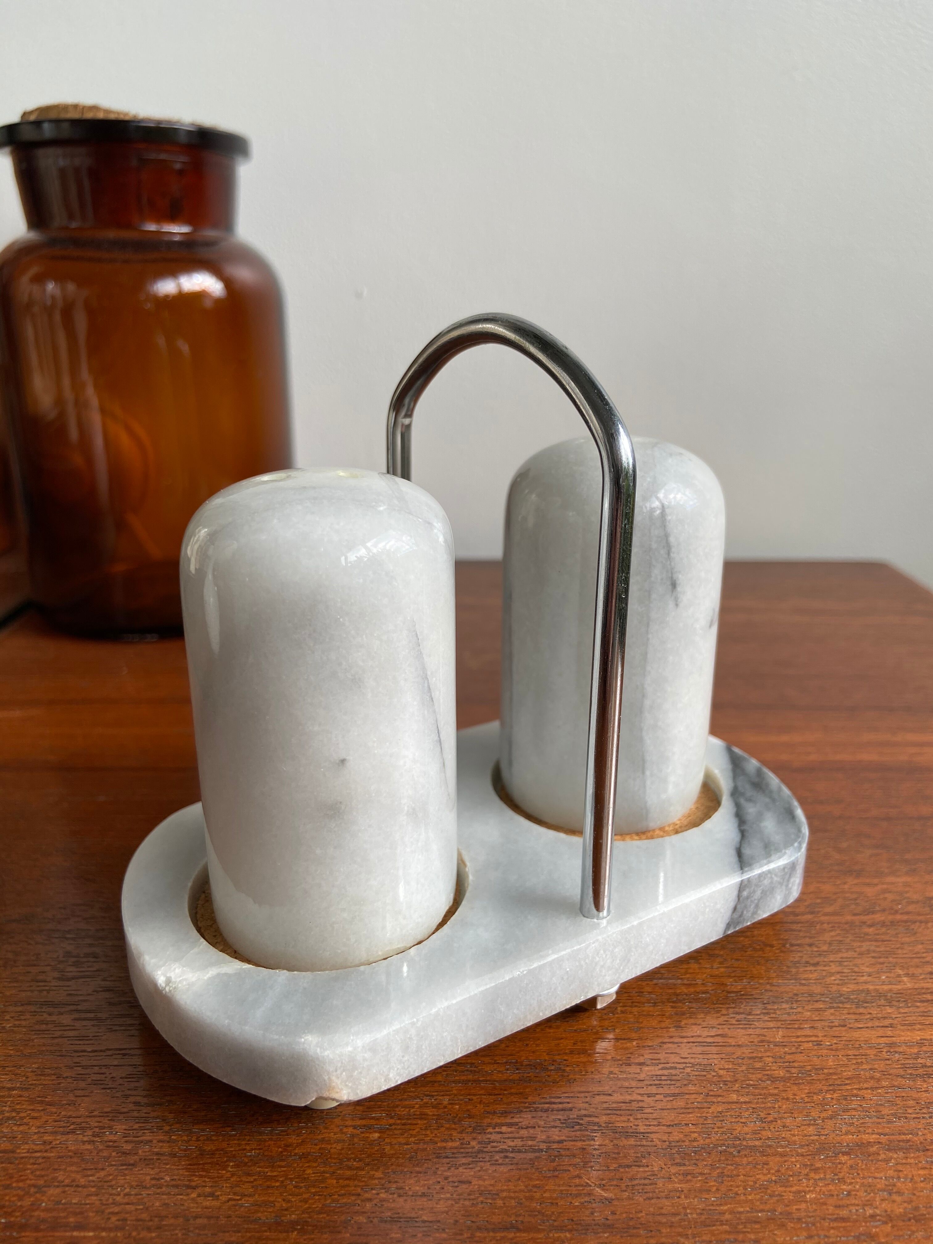 Marble salt and pepper shaker