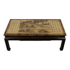 Table basse en bois laqué, goût