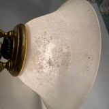 Lot de 10 grandes appliques en laiton et verre de Murano