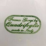 6 deep plates. Franco Giorgi by Quadrifoglio. Italy.