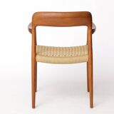 Niels Otto Møller Armchair No. 56 – Teak & Danish Cord –1954 Danish Vintage