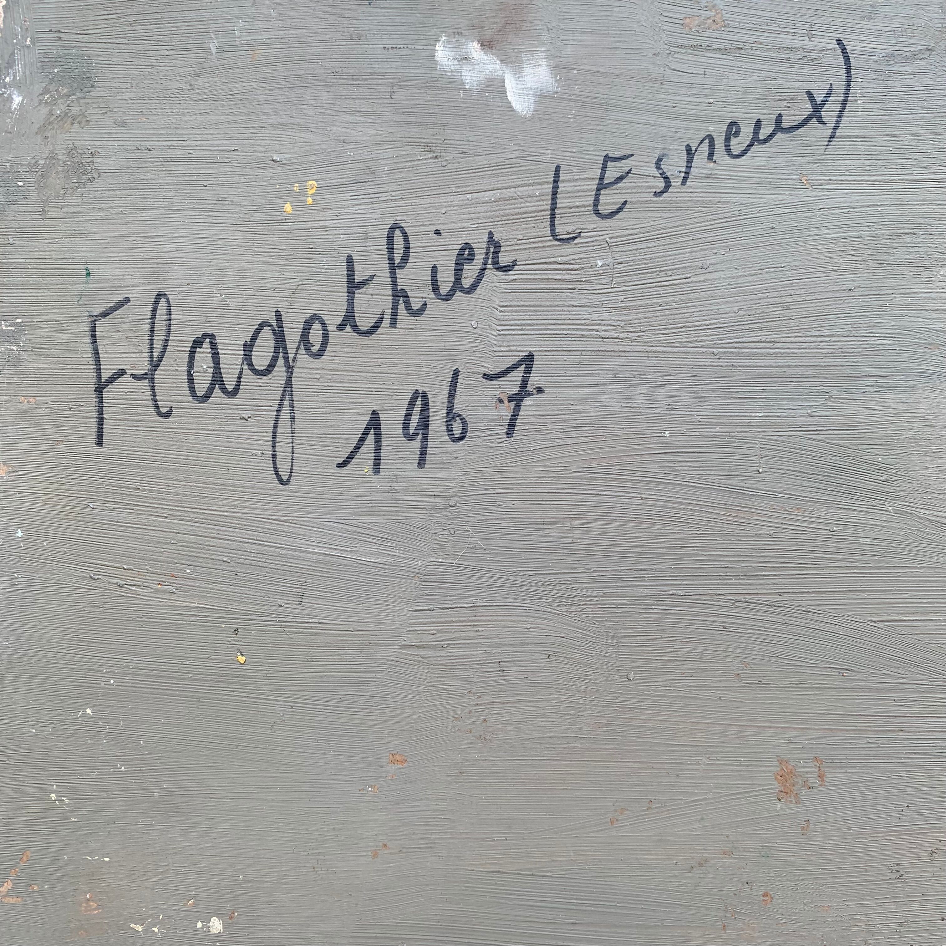 Oil painting on panel "farmyard"