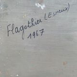 Oil painting on panel "farmyard"