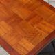 Modernist wood & steel coffee table France 1950s