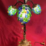 Pair of vintage Murano cluster lamps, 1950s