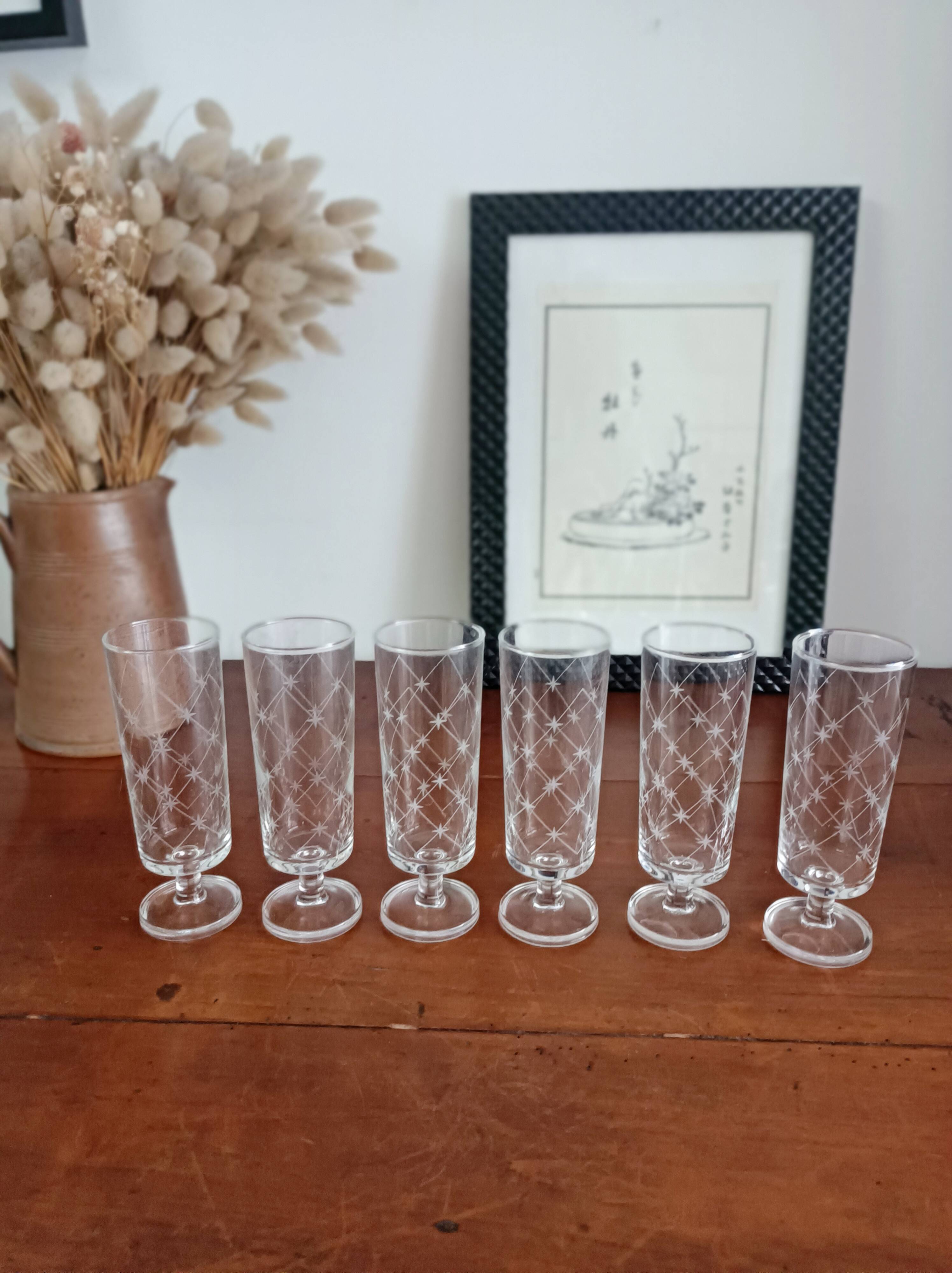 Set of 6 champagne flutes, Luminarc Antarès